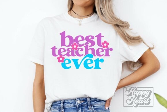 Best Teacher Ever SVG PNG for Crafts & Graphics