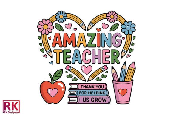 Boho Teacher Graphics for Crafts & Branding