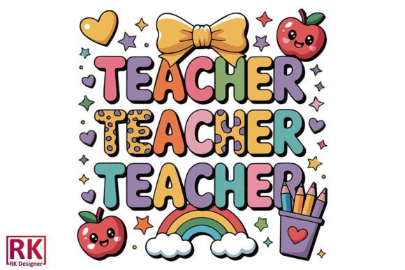 Boho Teacher SVG for Crafts & Graphics