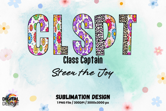 Class Captain CLSPT Sublimation Graphics for T-Shirt Designs