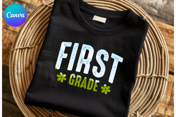 First Grade Retro School Graphics for Photo Collage Amp