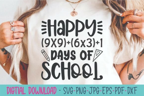 Happy 100 Days SVG: Graphics for Crafts