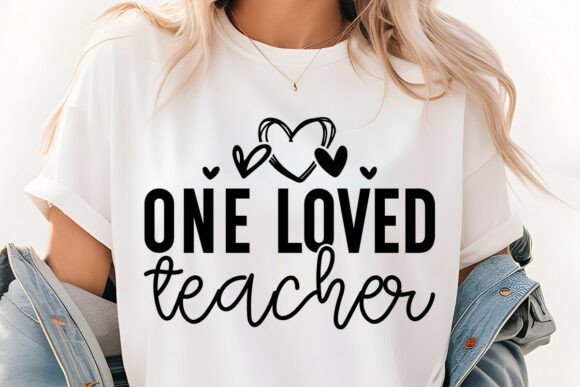 Heart One Loved Teacher SVG: Graphics for Crafts