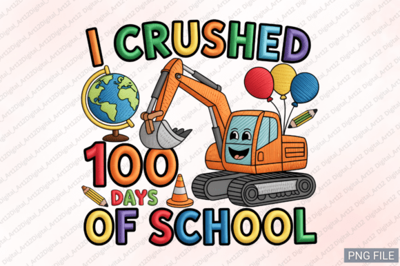 I Crushed 100 Days Graphics & T-Shirt Designs