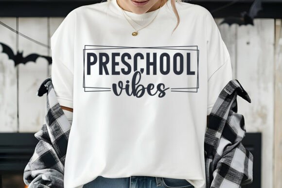 Preschool Vibes Teacher SVG: Graphics for Crafts