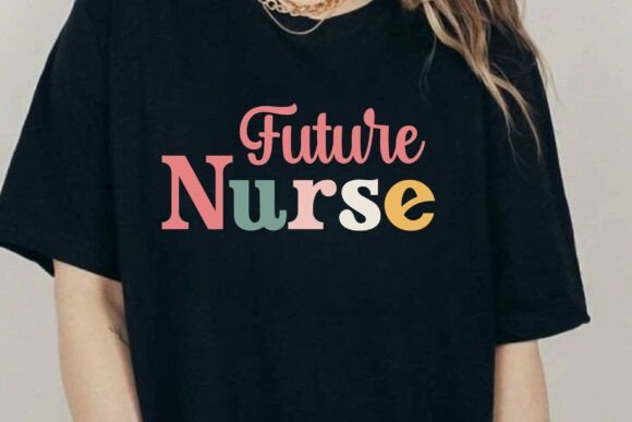 Retro Future Nurse Graphics & T-Shirt Designs