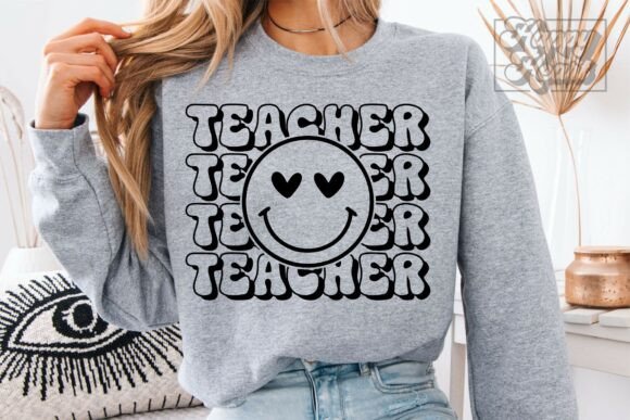 Retro Teacher Graphics for Crafts