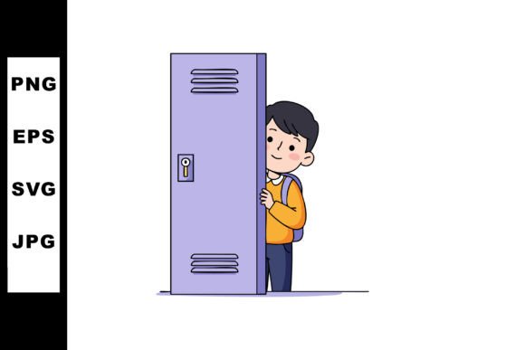 Review: Boy Peeking from Purple School Locker Il