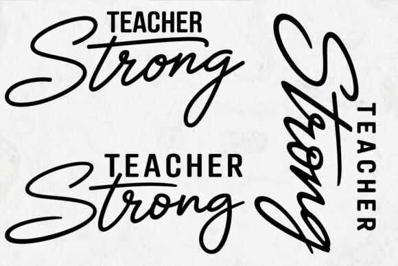 Teacher Strong SVG: Graphics for Crafts & Branding
